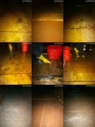 廣州時(shí)尚天河風(fēng)管清洗前，中，后