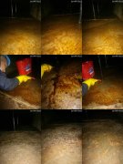 廣州時(shí)尚天河風(fēng)管清洗前，中，后