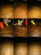 廣州時(shí)尚天河風(fēng)管清洗前，中，后